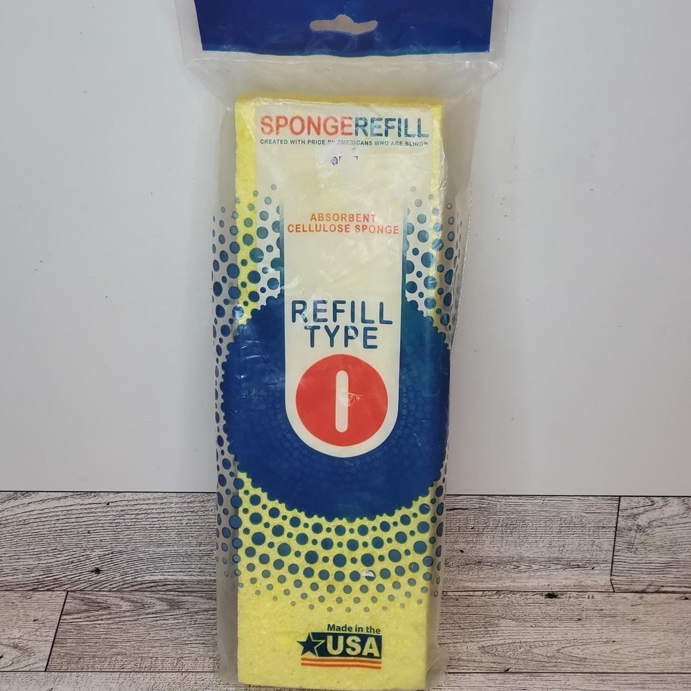 New LC Industries Butterflymop Mop Refill Type 1 Absorbent Cellulose Sponge USA